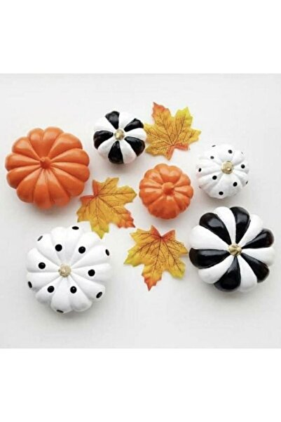 AlohamoraShop 6 Adet Dekoratif Kabak Biblo Seti Büyük 5cm Küçük 3cm