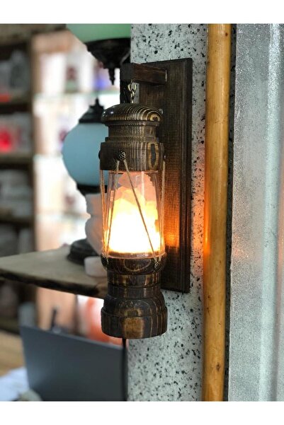 zümren Ahşap Gemici Feneri Tuz Lambası
