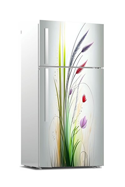 RENKLİ HOBBY Buzdolabı Kapağı Kaplama Sticker - Kapak Folyo Desen Kaplama