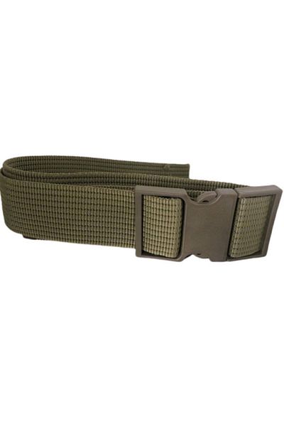Donatım Unisex Khaki Flat Unbreakable Buckle Bandolier Belt