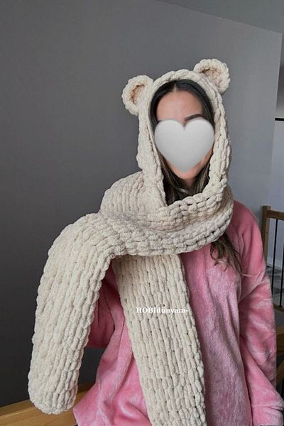 Alize Scarf with Balaclava Beret