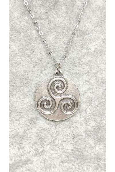 TUNA TAKI & AKSESUAR Triple Spiral Necklace Model 2 Symbol Necklace Young Nec...