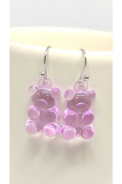 TUNA TAKI & AKSESUAR Jelly Bear Earring Model 1 Children's Earring Young Earring