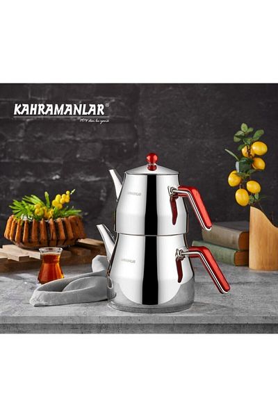 Kahramanlar Prism Teapot Set Maxi Size