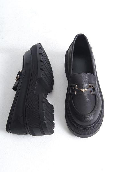 Buem Loafer natural elegant, cu model înalt și talpă luxoasă - pantofi Oxford confortabili cu cataramă
