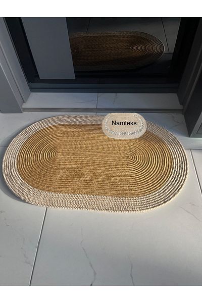naylişhome Namtexjute straw door front, bathroomThe KitchenSalonLiving room floor mat, modern rug, gift