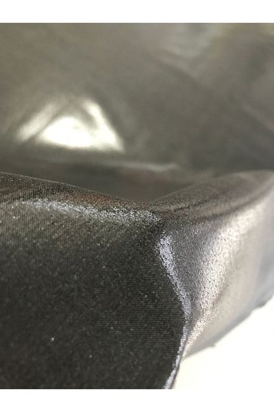 KumaşEvi Μαύρο Glittery Bright Fabric Τσάντα παπουτσιών από συνθετικό δέρμα για προϊόντα χόμπι