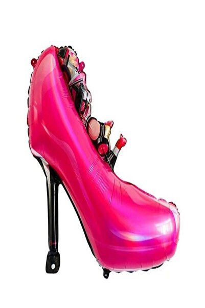 Genel Markalar Pembe Stiletto Ayakkabı Folyo Balon & 84*72 Cm & Yetişkin Barb...