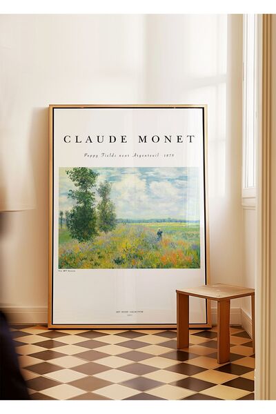ARTHOUSECOLLECTIVE Monet Poster - Poppy Fields Near Argenteuil - Tablo Ölçüle...