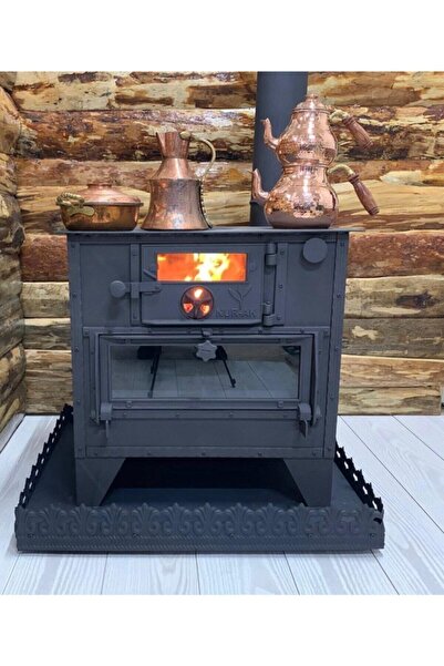 Nurak Kuzine Soba Nurak Odun Yakıtlı Camlı Rize Kuzinesi