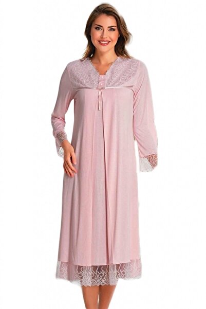 HAMİLE ÇARŞISI Cămașă de noapte de maternitate Effort 7043 roz