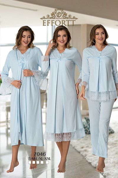 Effort Pijama Set de maternitate guler din dantela