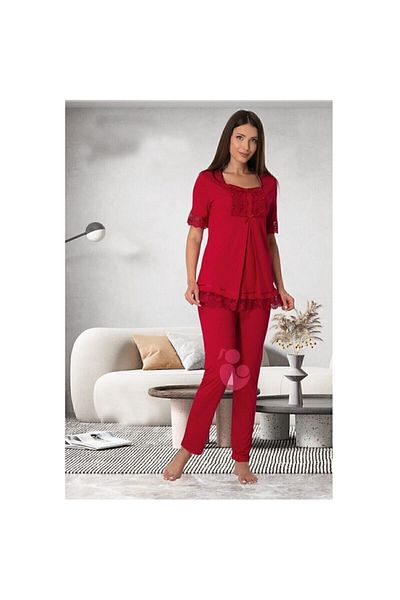 Effort Pijama طقم بيجامة للحوامل من Effortt مع ميزة الرضاعة الطبيعية