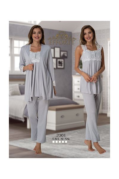 Effort Pijama Effort 2301 Σετ Πιτζάμες Τριπλής Έγκυος