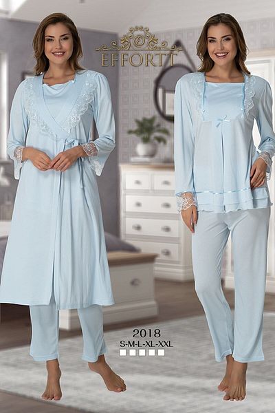 Effort Pijama Set pijama de maternitate cu halat