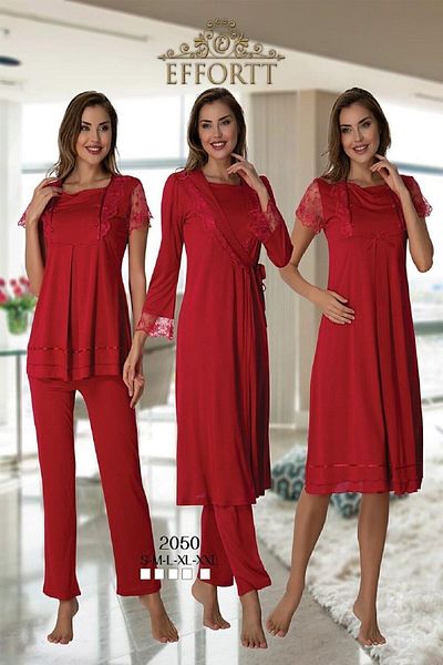 Effortt Women's Red Maternity Pregnant Set of 4
