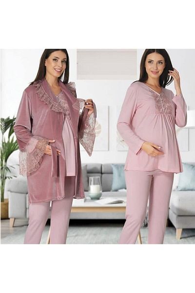 Effortt Women's Pink Pajama Set