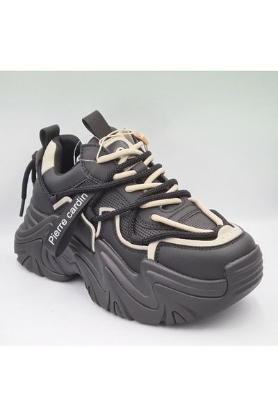 Pierre Cardin 11131 Μοντέλο - Μαύρο Ανατομικό Γυναικείο Sneaker με Χοντρή Σόλα