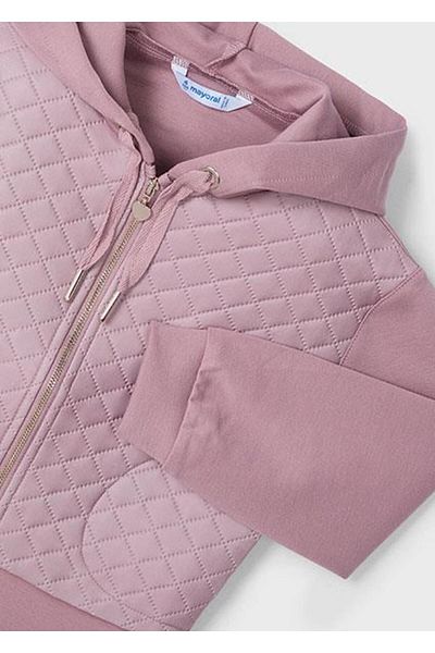 MAYORAL Pink Girl's Sweatshirt - Zippered, Model 04496 075