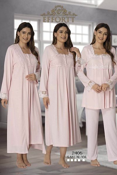 Effort Pijama Σετ εγκυμοσύνης εγκυμοσύνης με δαντελένια μανίκια