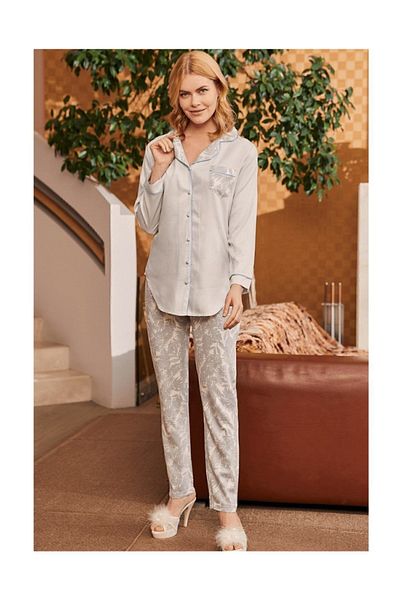 Mecit Pijama Σετ Πιτζάμες εγκυμοσύνης ριγέ Floral