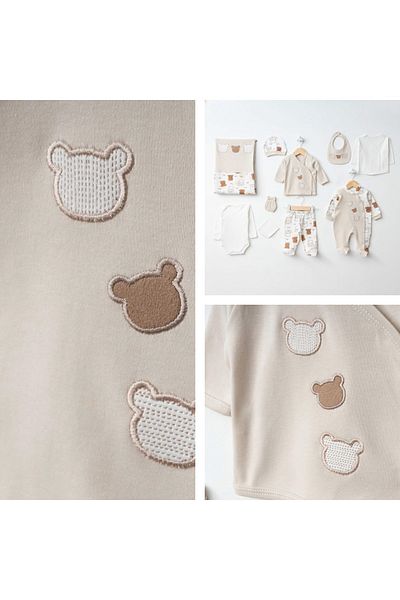 For My Baby طقم بدلة أطفال مكون من 10 قطع - للخروج من المستشفى