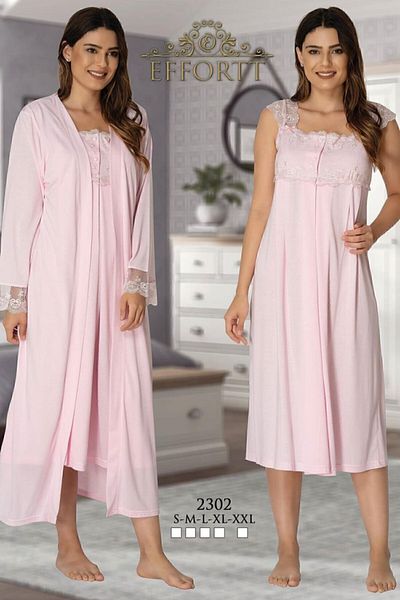 Effort Pijama Σετ Νυχτικό εγκυμοσύνης με ρόμπα
