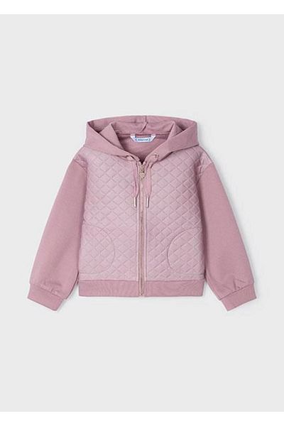 MAYORAL Pink Girl's Sweatshirt - Zippered, Model 04496 075