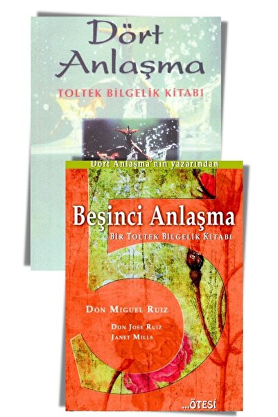 Ötesi Yayıncılık Dört Anlaşma ve Beşinci Anlaşma Seti (2 Kitap) Dört Anlaşma,...