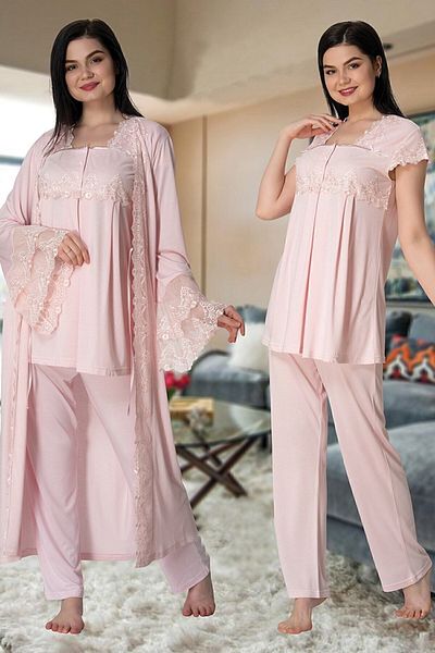 Effort Pijama طقم بيجامة للحوامل من Effortt 5011 مع ثوب نوم طويل للأميرة