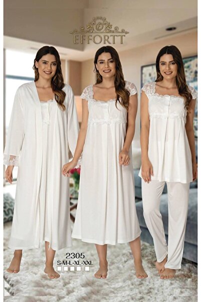 Effortt مجموعة من 4 قطع للنساء الحوامل بتفاصيل دانتيل إكرو بعد الولادة