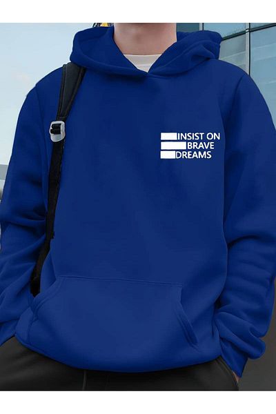 caddekombin Insıst on Printed Quilt 2 Thread Sweat Hooded