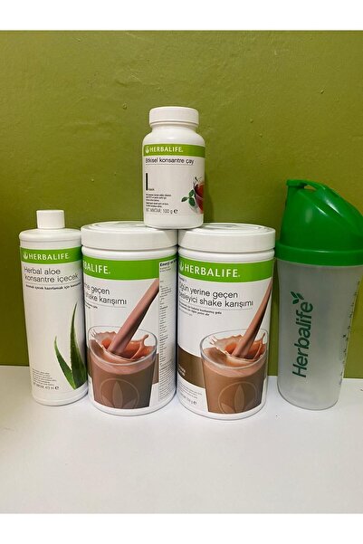 Herbalife Aylık Başlangç Paket 1 Shaker Hediyeli 2 Vanilyalı Shake 100gr Klas...