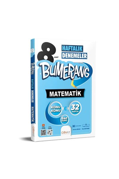 Günay Yayınları 8. SINIF BUMERANG HAFTALIK DENEMELER MATEMATİK (2023-2024)