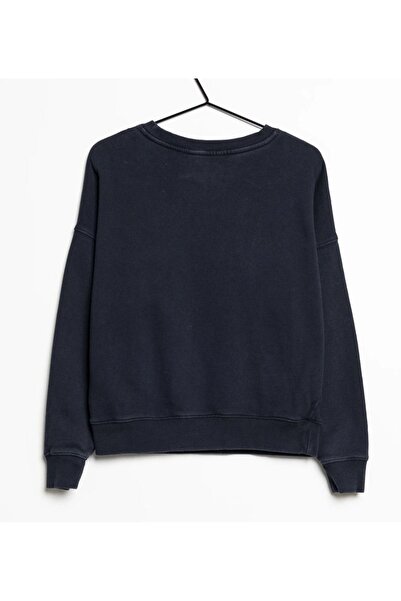 Tommy Hilfiger organik pamuk oversize rahat kesim floral sweatshirt