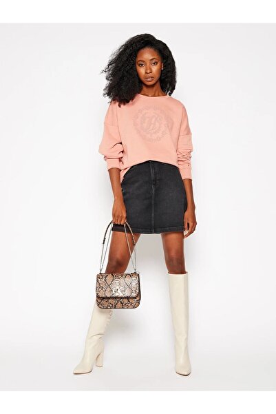 Tommy Hilfiger organik pamuk oversize rahat kesim floral sweatshirt