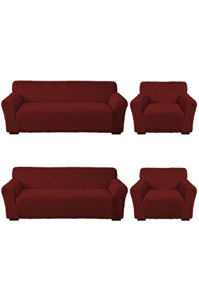 elgeyar Stretch Cotton Wrapped Sofa - Sofa Bed Cover, Neck Wrap 3+3+1+1