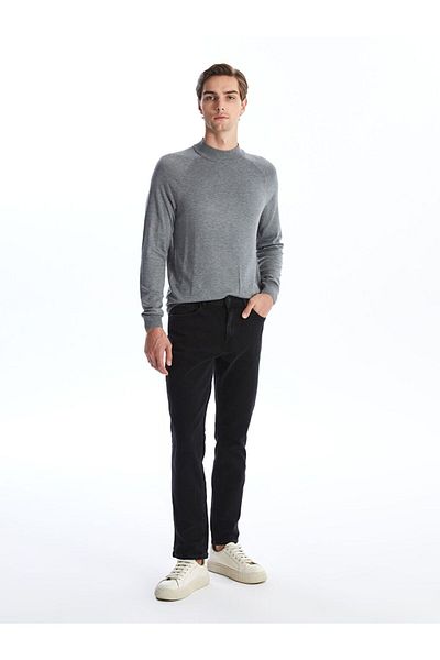 LC Waikiki Half Turtleneck Long Sleeve Men's Knitwear Sweater - W40191Z8