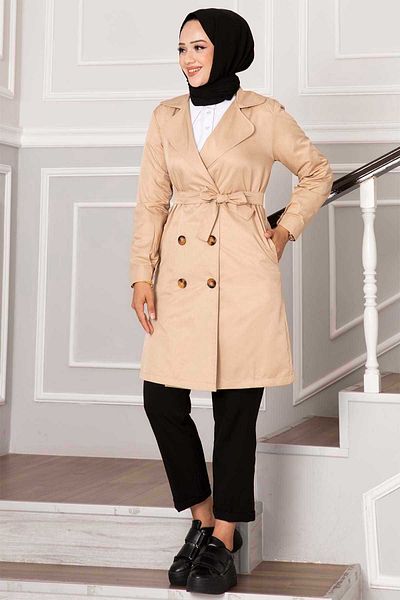 EBRUTESETTÜR Double Breasted Collar Seasonal TRENCH