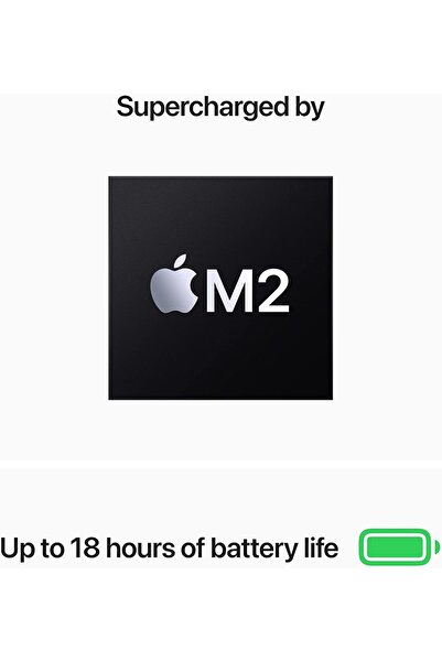 Apple 2022 MacBook Air with M2 chip: 13.6" Retina , 8GB RAM, 256GB SSD Midnight; Arabic/English