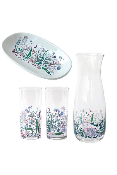 Anason İşleri Set of 4 - Fish Eye Full Tableware Set
