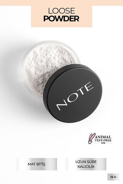 NOTE بودرة حرة Makyaj Sabitleyici Matlaştırıcı Toz Pudra - 01 غير مرئي