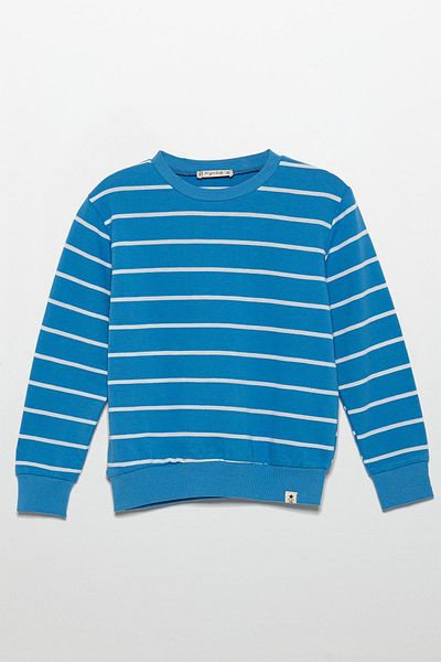 for you kids Set hanorac și jogger cu dungi albastre