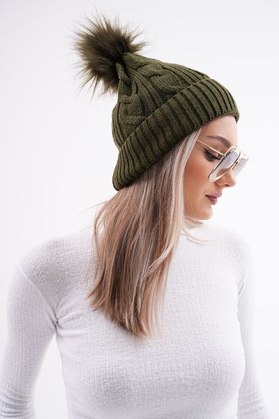 Ritagarcia Beanie Pompom Hair Braid