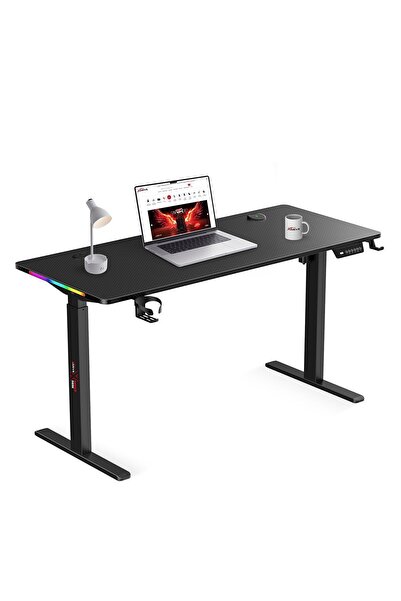 XDrive Rüzgar Yükseklik Ayarlı Rgb Oyuncu & Çalışma Masası Siyah ( 140x60 )