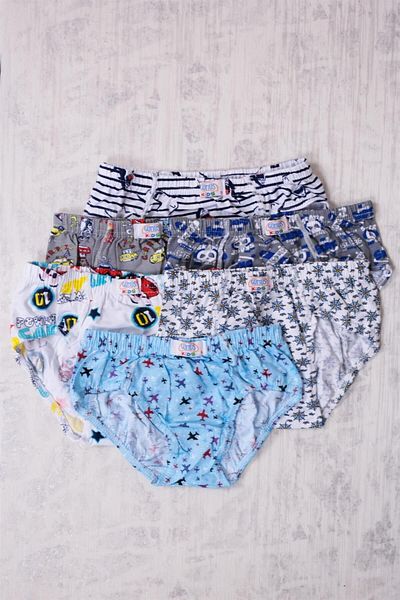 GÜMÜŞ Pachet de 6 chiloți pentru băieți cu modele mixte