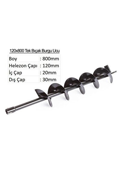 BALATLI Tek Bıçak Toprak Burgu Ucu 12cm