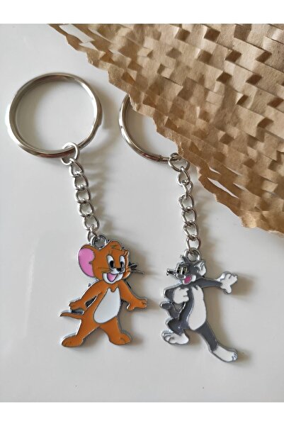 Esey Dizayn Tom Ve Jerry Çift Anahtarlık