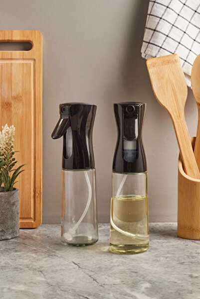 ANADOLU AVM 2 adet Siyah Sprey Cam Yağlık Yağdanlık Airfryer Fritöz Yağ Püskü...