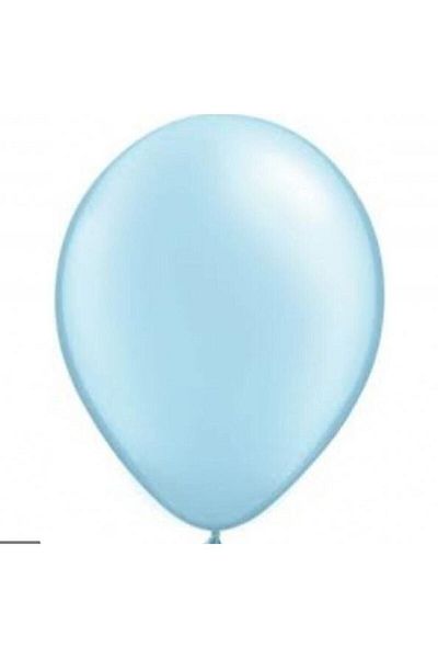 New Eco Elsa Anna Birthday Frozen Blue White Silver Metallic Shiny Balloon 50 Pcs and 2.5 m Balloon Chain